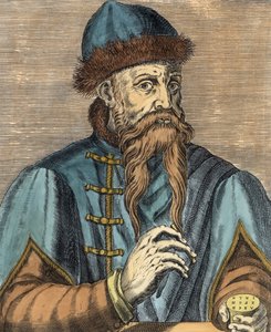 Retrato de Johannes Gutenberg (c.1400-68)